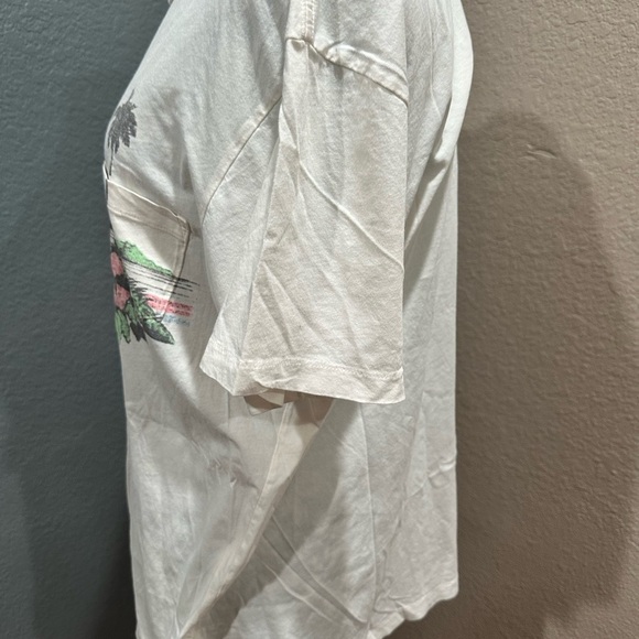 Sol Angeles White Floral Graphic Tee. NWOT Minimalist - Picture 5 of 8